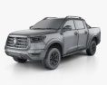 Great Wall Ute Cannon-L AU-spec 2024 3D 모델  wire render