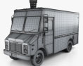 Grumman Kurbmaster アイスクリーム Van 2020 3Dモデル wire render