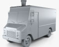 Grumman Kurbmaster Ice Cream Van 2020 3D модель clay render