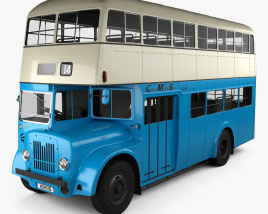 Guy Arab MkV LS17 Autobús de dos pisos 1966 Modelo 3D