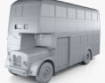 Guy Arab MkV LS17 Двоповерховий автобус 1966 3D модель clay render