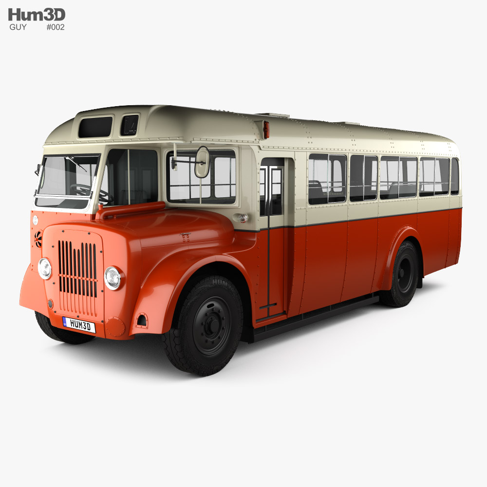 Guy Arab MkV SingleDecker Autobus 1966 Modèle 3D
