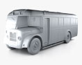 Guy Arab MkV SingleDecker bus 1966 3d model clay render