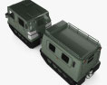 Bandvagn 206 3D-Modell Draufsicht