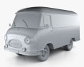 Hanomag Kurier Kastenwagen 1958 3d model clay render