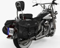 Harley-Davidson Heritage Softail Classic 2012 3D 모델  back view
