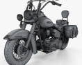 Harley-Davidson Heritage Softail Classic 2012 3D модель wire render