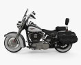 Harley-Davidson Heritage Softail Classic 2012 3D 모델  side view