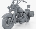 Harley-Davidson Heritage Softail Classic 2012 Modèle 3d clay render