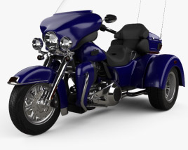 3D model of Harley-Davidson Tri Glide Ultra Classic 2012