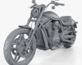 Harley-Davidson Night Rod Special 2013 3D模型 clay render
