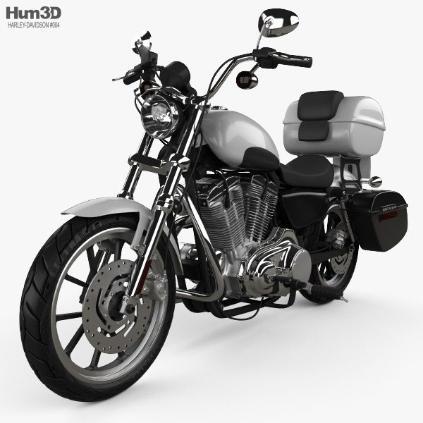 Harley-Davidson XL883L Policía 2013 Modelo 3D