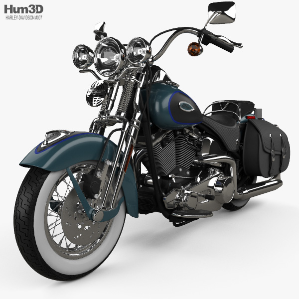 Harley-Davidson FLSTS Heritage Springer 2002 Modelo 3D