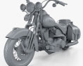 Harley-Davidson FLSTS Heritage Springer 2002 3d model clay render