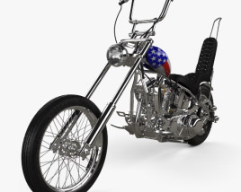 Harley-Davidson Easy Rider Captain America 1969 Modelo 3D