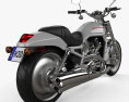 Harley-Davidson VRSCA V-Rod 2002 3D 모델  back view