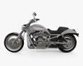 Harley-Davidson VRSCA V-Rod 2002 3D模型 侧视图