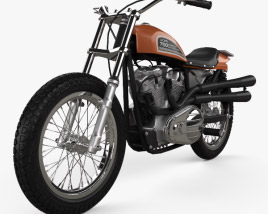 3D model of Harley-Davidson XR 750 1970
