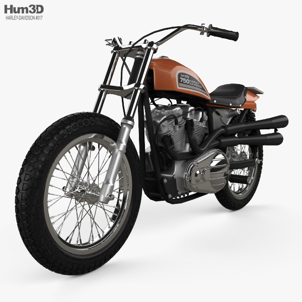 Harley-Davidson XR 750 1970 Modello 3D