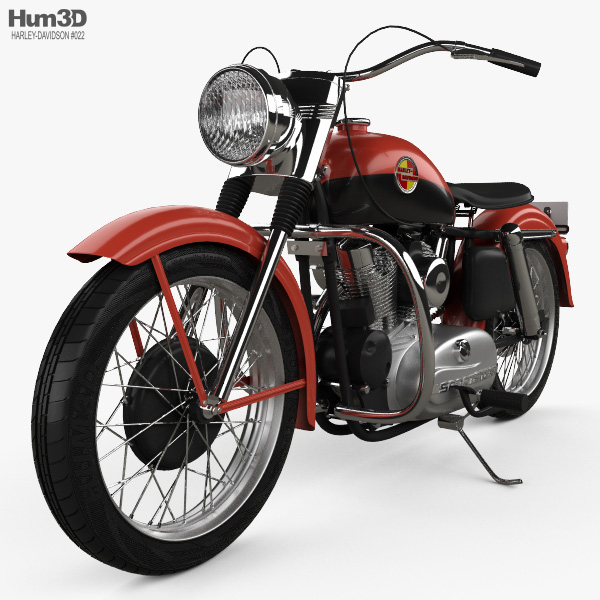 Harley-Davidson XL Sportster 1957 3D-Modell