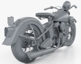 Harley-Davidson Panhead E F 1948 Modello 3D