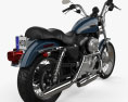 Harley-Davidson XLH 1200 Sportster 2003 3D-Modell Rückansicht