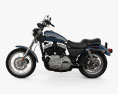 Harley-Davidson XLH 1200 Sportster 2003 3D-Modell Seitenansicht