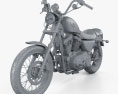 Harley-Davidson XLH 1200 Sportster 2003 3D模型 clay render