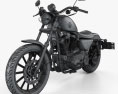 Harley-Davidson XLH 883 Sportster 2002 3D模型 wire render