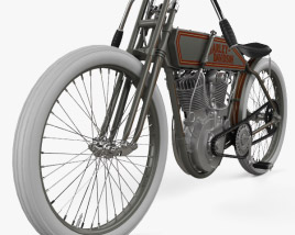 3D model of Harley-Davidson 11 K Racer 1915