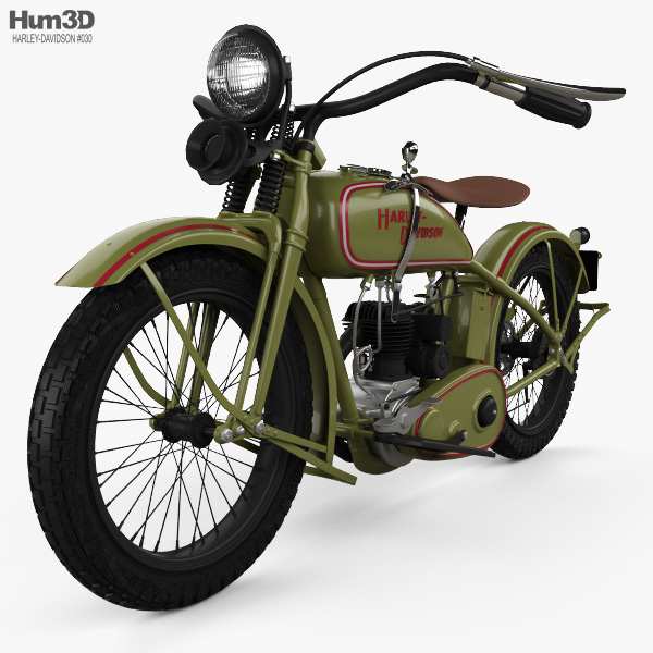 Harley-Davidson 26B 1926 Modelo 3d