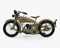 Harley-Davidson 26B 1926 3D模型 侧视图