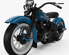 3D model of Harley-Davidson Knuchlehead OHV 1941