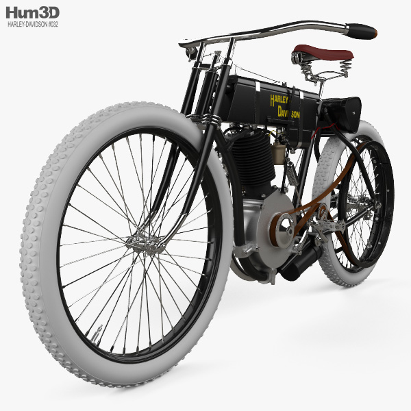 Harley-Davidson Model 1 1903 3D-Modell