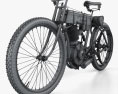 Harley-Davidson Model 1 1903 3d model wire render