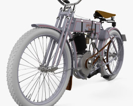 3D model of Harley-Davidson model 2 1906