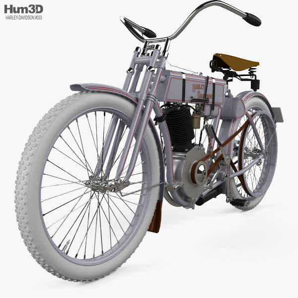 Harley-Davidson model 2 1906 3D-Modell