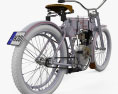 Harley-Davidson model 2 1906 3Dモデル 後ろ姿