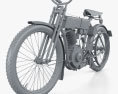 Harley-Davidson model 2 1906 Modèle 3d clay render