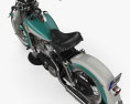 Harley-Davidson Panhead FLH Duo-Glide 1958 3D模型 顶视图