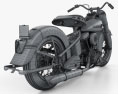 Harley-Davidson Panhead Hydra-Glide E F 1949 Modelo 3D