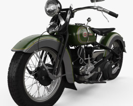3D model of Harley-Davidson VL JD 1936
