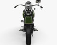 Harley-Davidson VL JD 1936 3D模型 正面图