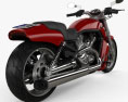 Harley-Davidson V-Rod Muscle 2010 3D-Modell Rückansicht
