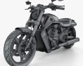 Harley-Davidson V-Rod Muscle 2010 3D模型 wire render