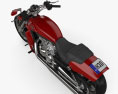 Harley-Davidson V-Rod Muscle 2010 Modello 3D vista dall'alto