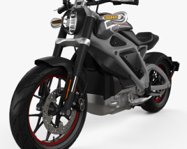 3D model of Harley-Davidson LiveWire 2014