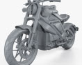 Harley-Davidson LiveWire 2014 3d model clay render
