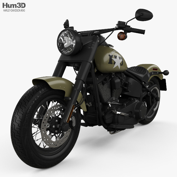 Harley-Davidson Softail Slim 2016 3D模型