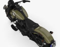 Harley-Davidson Softail Slim 2016 Modello 3D vista dall'alto